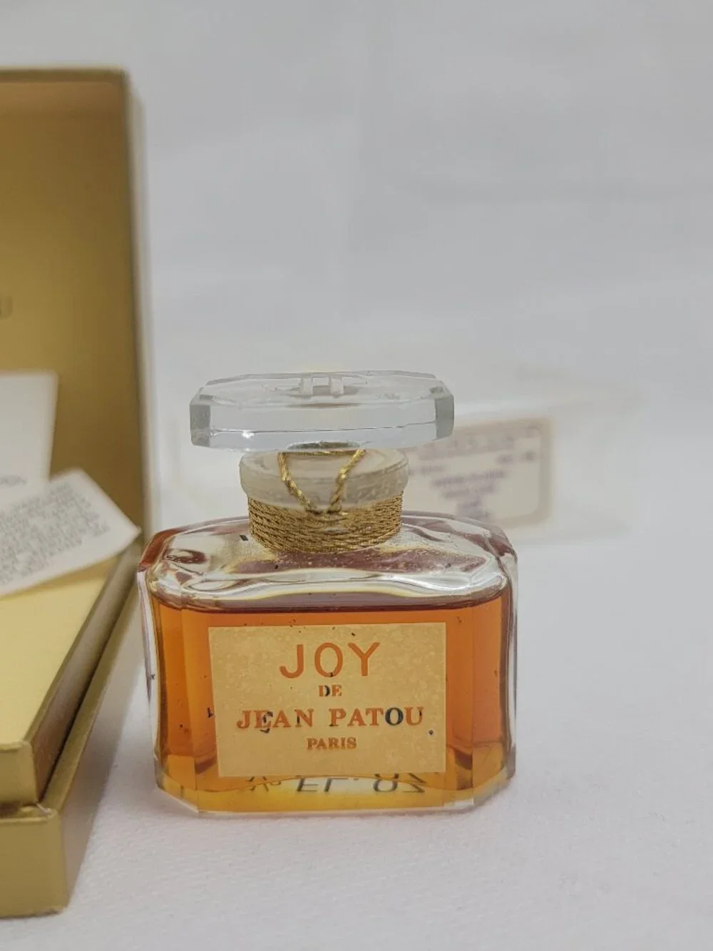 JEAN PATOU Joy Parum 1104 1/2 fl oz .5 fl oz Vintage Box - Picture 3 of 11